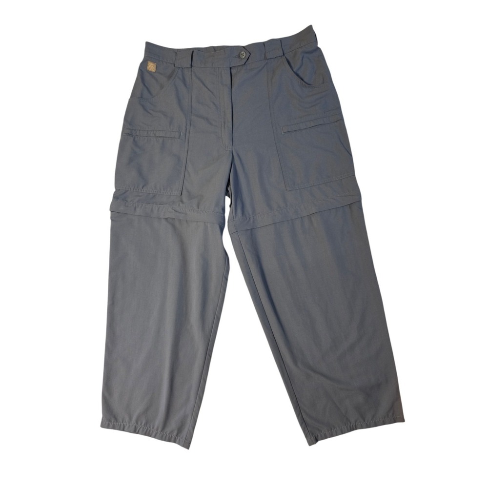 Gray Women's Convertible Hiking‎ Pants Vintage High Rise Tilley Endurables 14